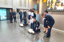 การบรรยายพิเศษ เรื่อง “พื้นฐานการกู้ชีพ ปฐมพยาบาลเบื้องต้น และโรคลมร้อน” หลักสูตรนายทหารชั้นผู้บังคับฝูง รุ่นที่ ๑๕๑