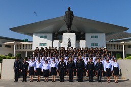 นายทหารนักเรียนหลักสูตรนายทหารชั้นผู้บังคับฝูง รุ่นที่ ๑๕๑ ดูงานและศึกษาภูมิประเทศระยะใกล้ ครั้งที่ ๑ ณ โรงเรียนนายเรืออากาศนวมินทกษัตริยาธิราช